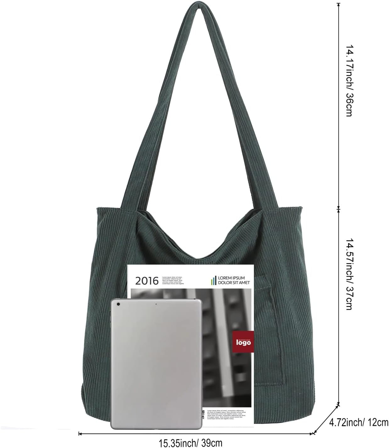 Women Corduroy Tote Bag