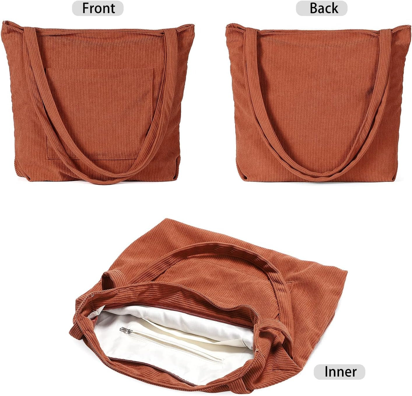 Women Corduroy Tote Bag