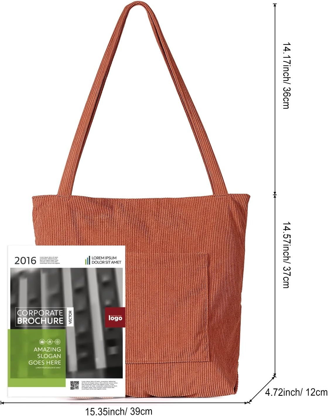 Women Corduroy Tote Bag
