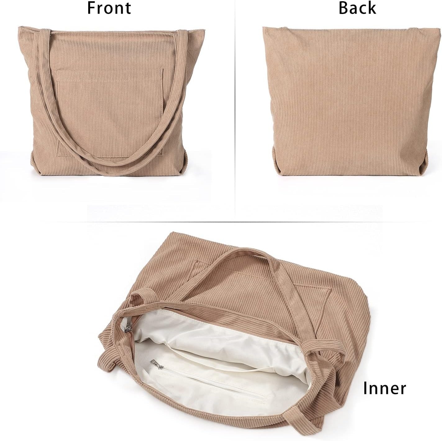 Women Corduroy Tote Bag