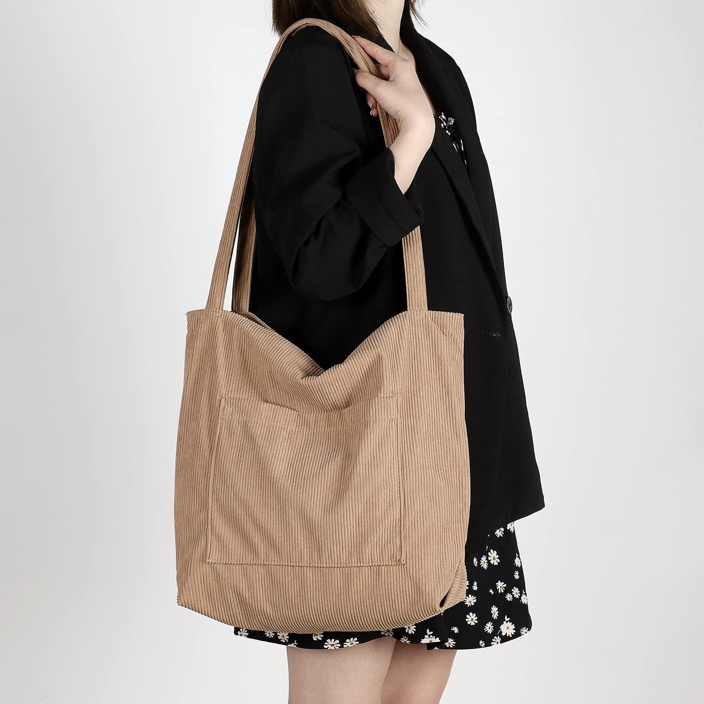 Women Corduroy Tote Bag