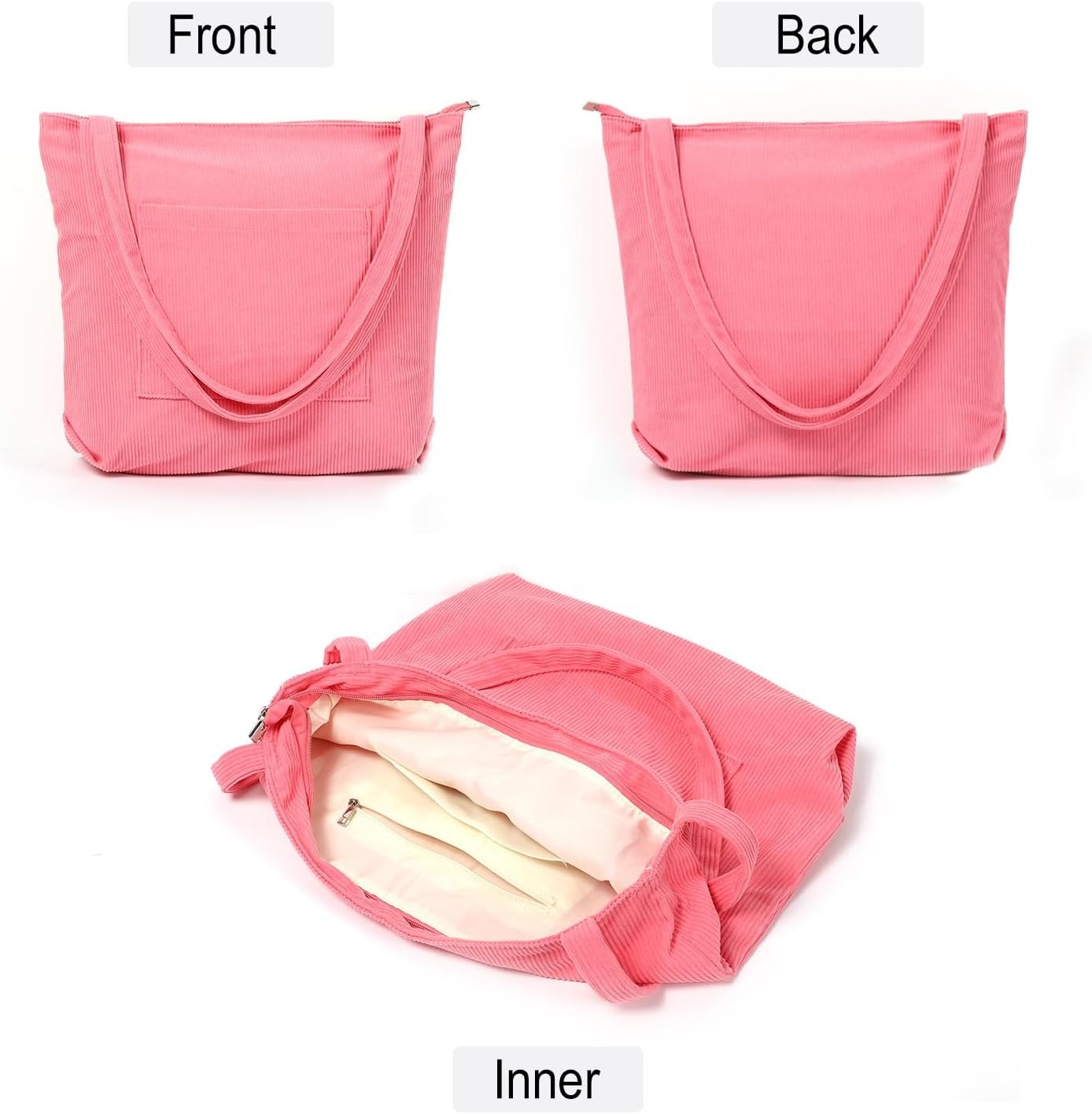 Women Corduroy Tote Bag