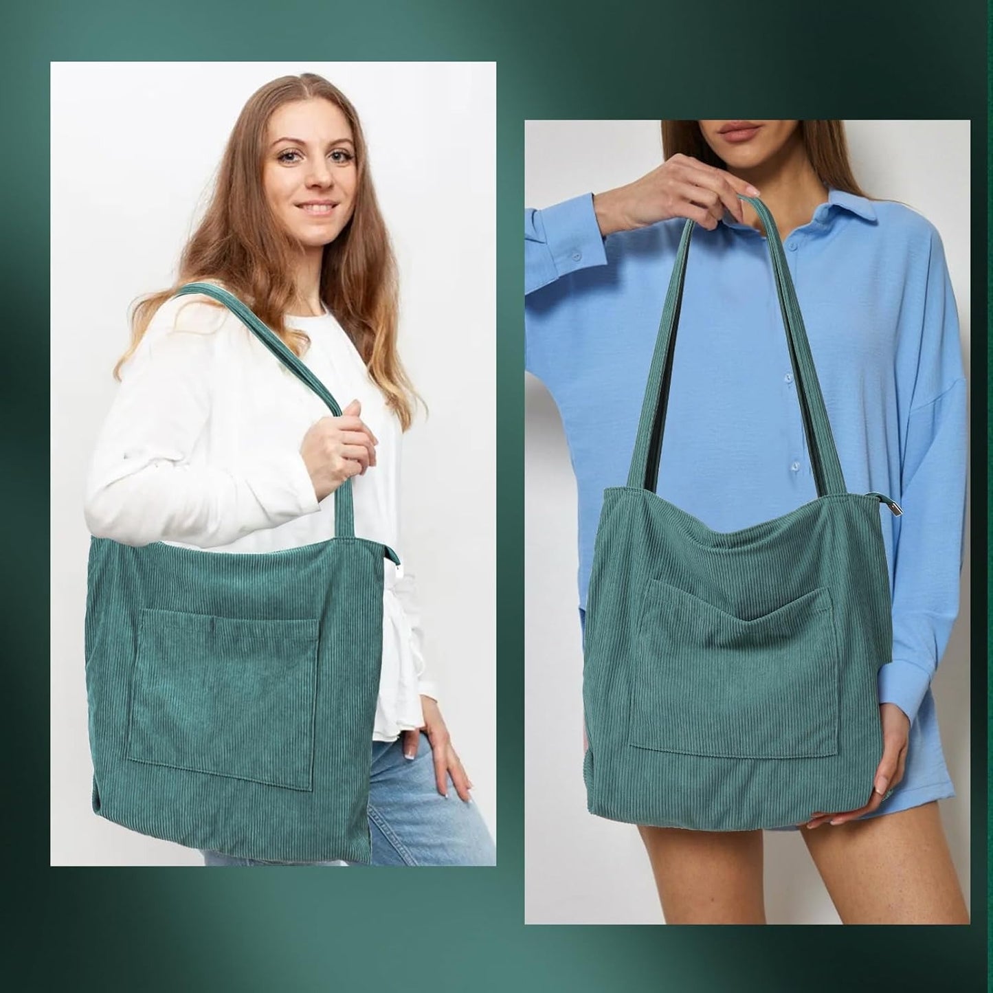 Women Corduroy Tote Bag