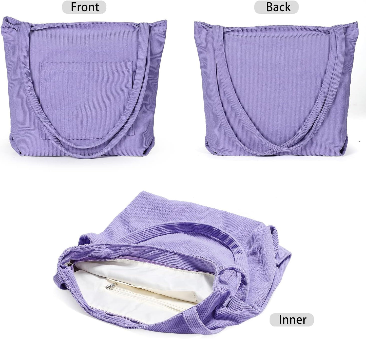 Women Corduroy Tote Bag