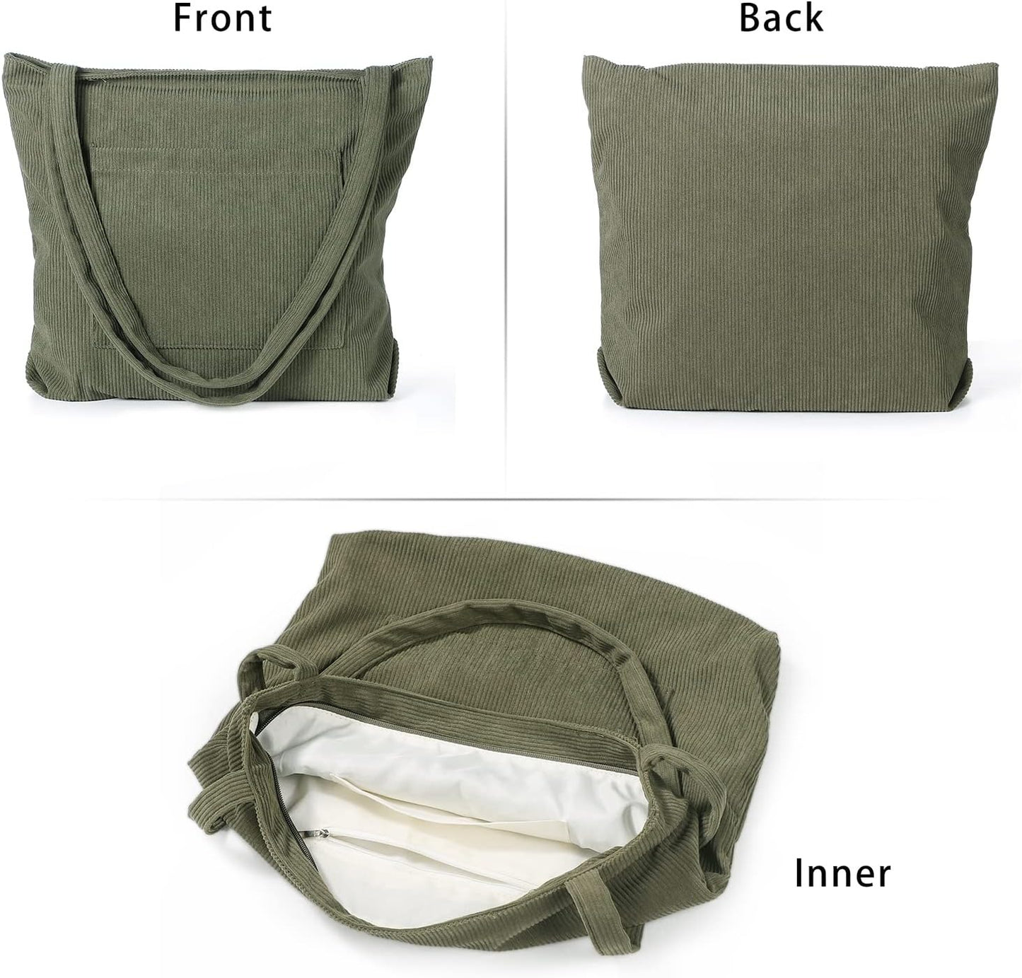 Women Corduroy Tote Bag