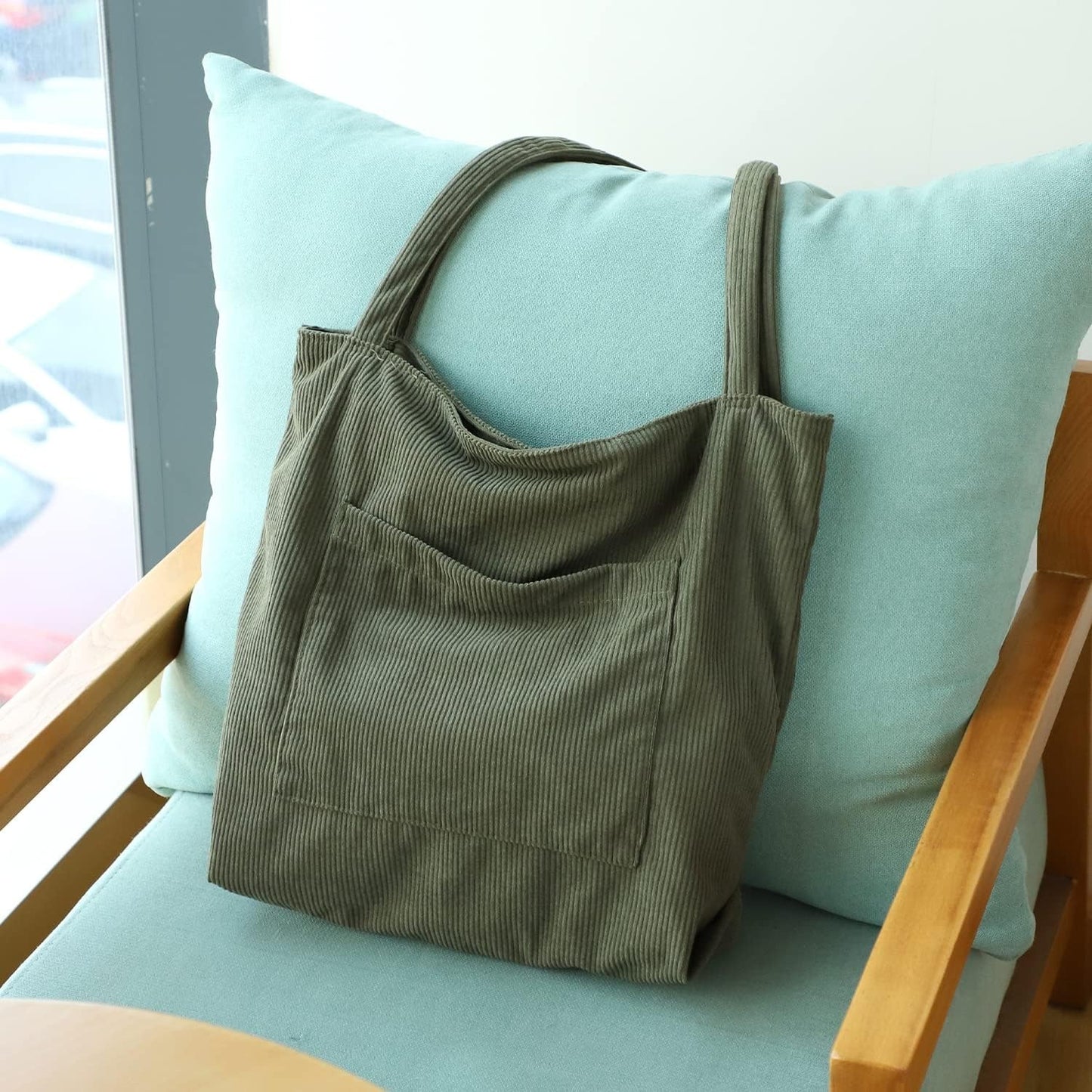 Women Corduroy Tote Bag