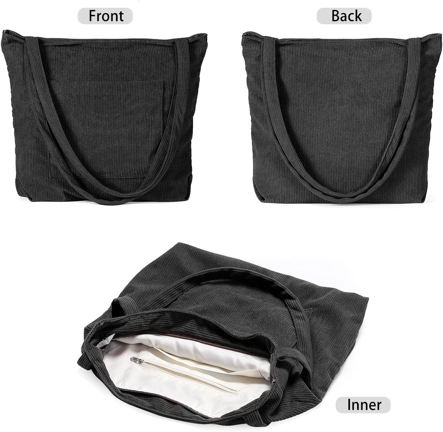 Women Corduroy Tote Bag