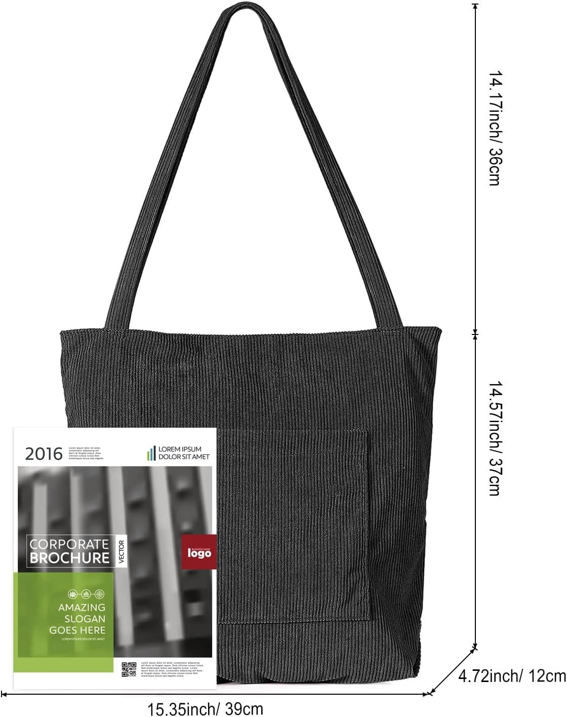 Women Corduroy Tote Bag