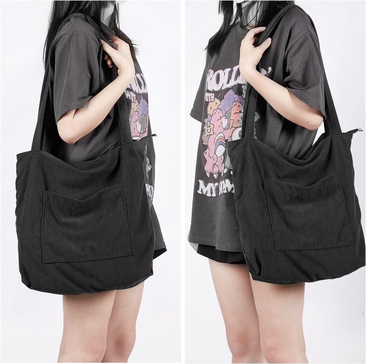 Women Corduroy Tote Bag