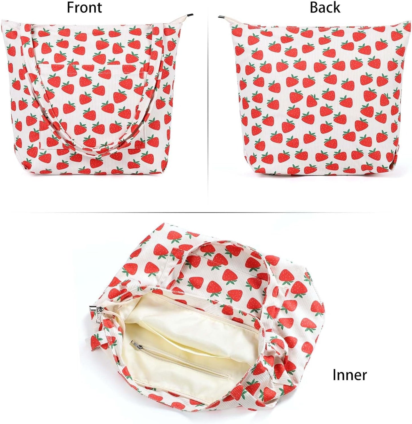 Women Corduroy Tote Bag