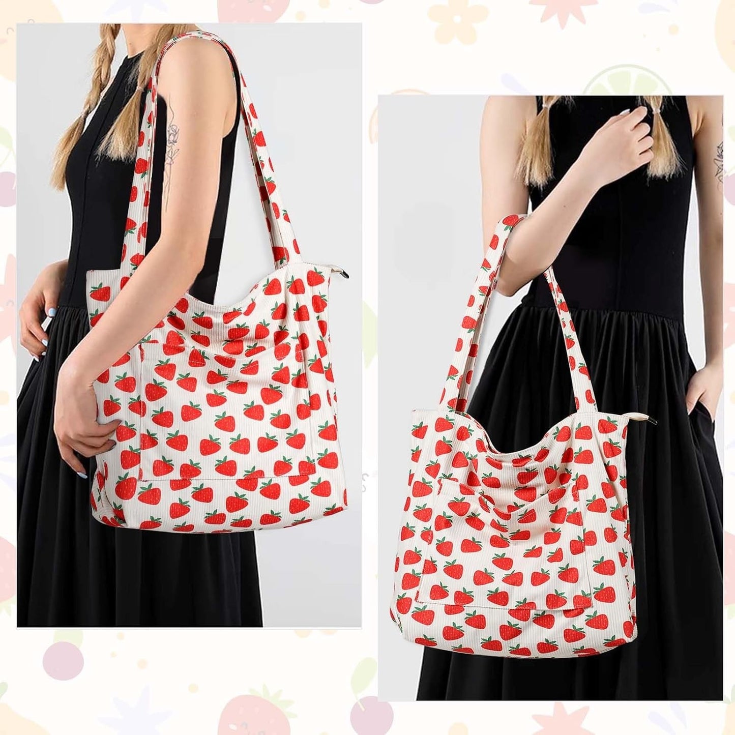 Women Corduroy Tote Bag