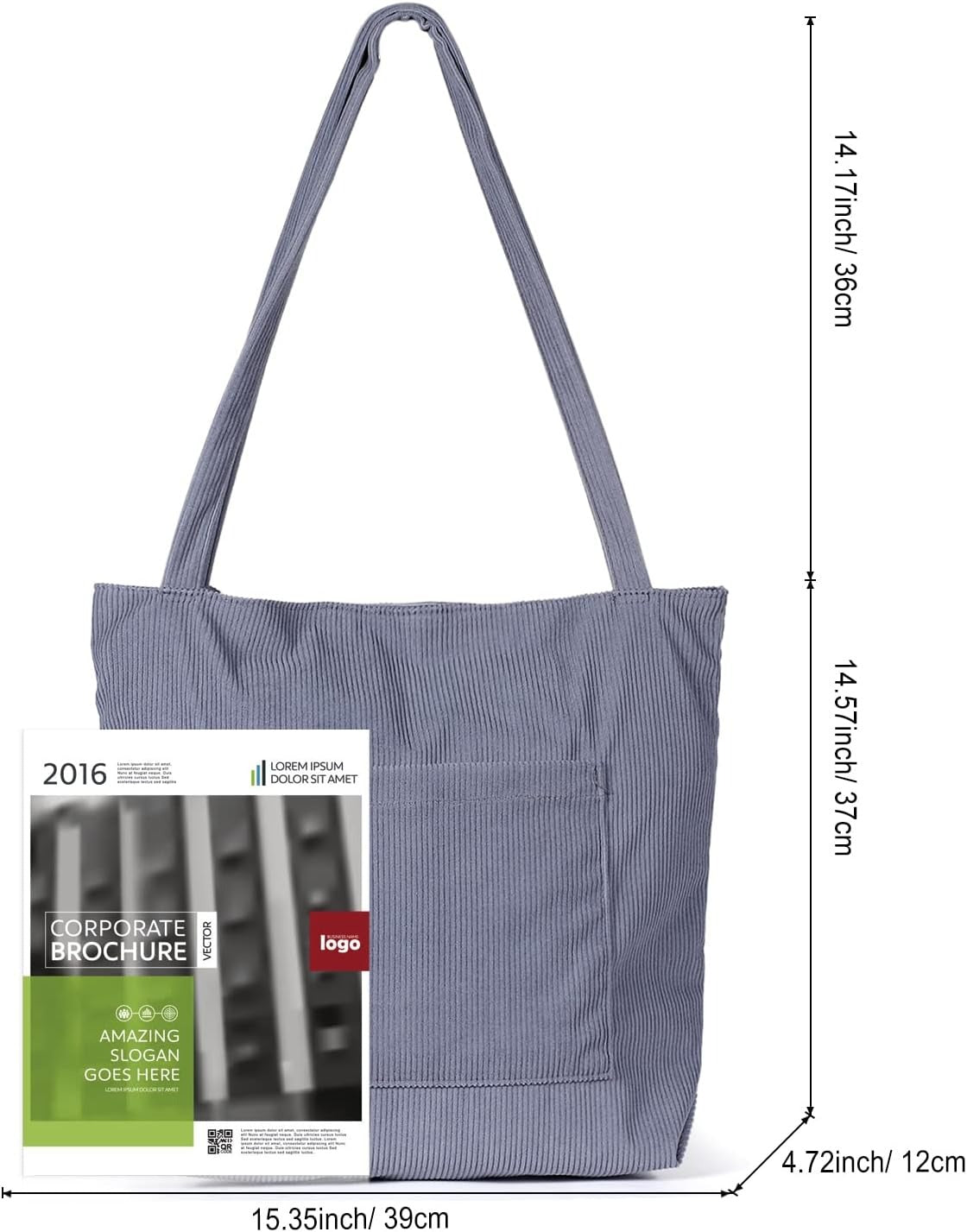 Women Corduroy Tote Bag