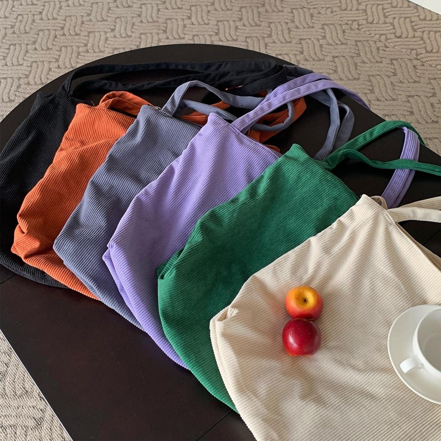 Women Corduroy Tote Bag
