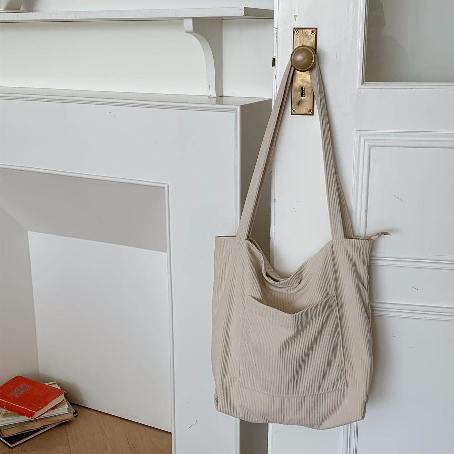 Women Corduroy Tote Bag